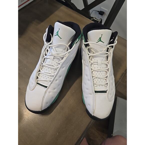 Size 11.5- Jordan 13 Retro White/Lucky Green 2020 - DB6537-113